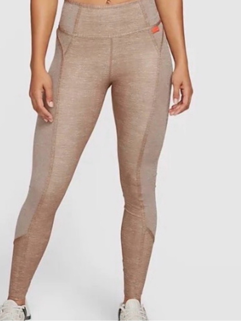 Nike One Luxe Women's Mid-Rise Heathered Leggings L Archaeo Brown/Heather